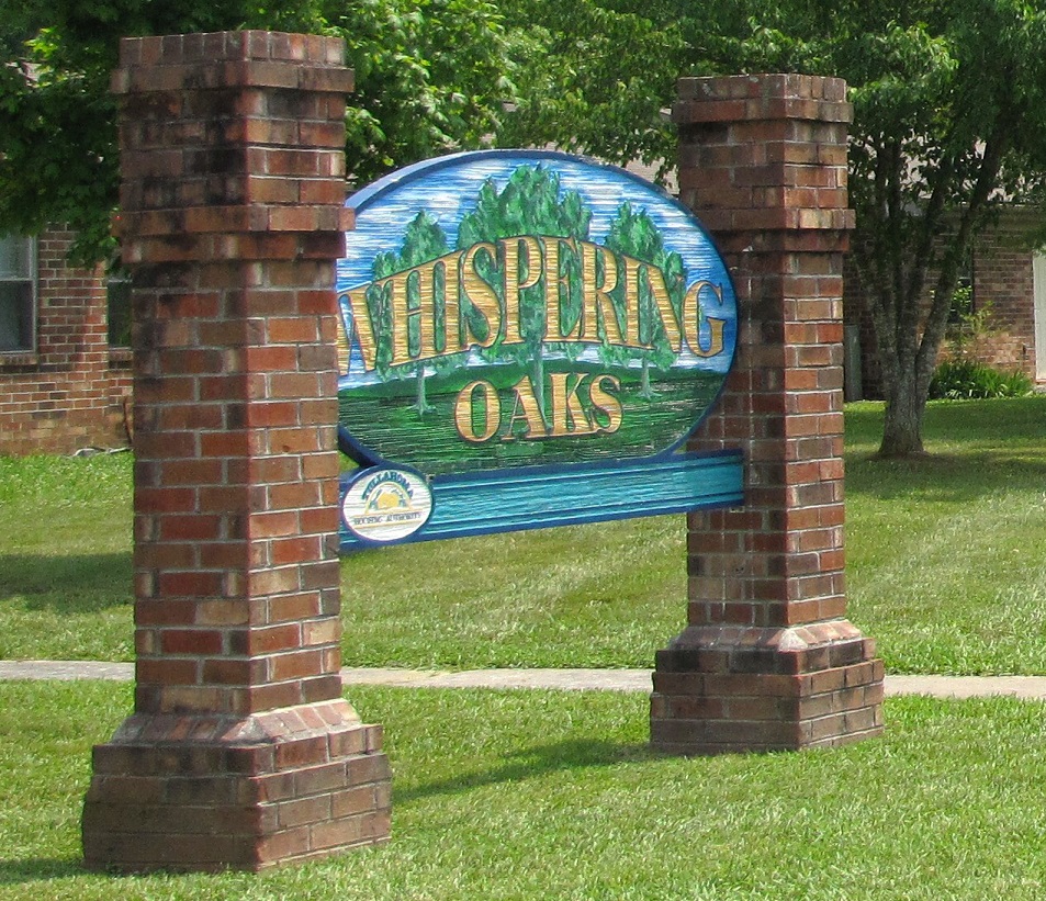 Whispering Oaks Property Sign